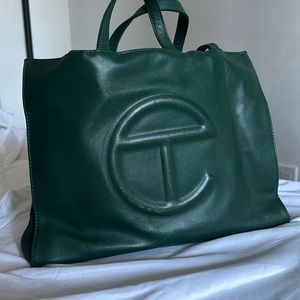 Telfar Medium Dark Olive Bag Shopping Bag
